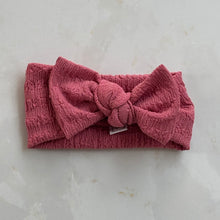 Load image into Gallery viewer, The Bow Head Tie in Seersucker Berry