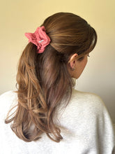 Load image into Gallery viewer, Seersucker Berry Scrunchie
