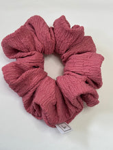 Load image into Gallery viewer, Seersucker Berry Scrunchie
