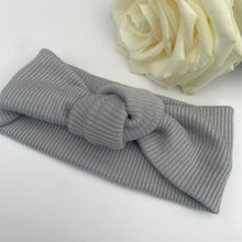 Load image into Gallery viewer, Knotted Headband in Dove Grey
